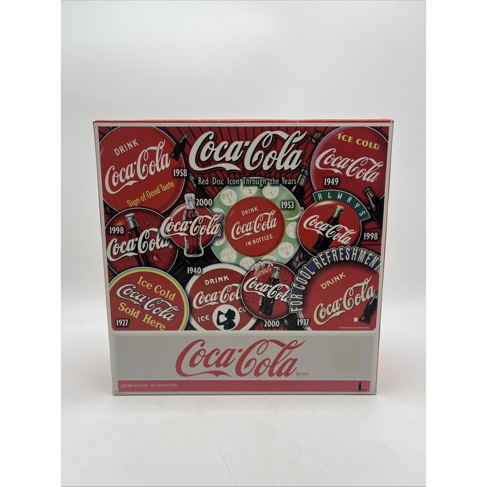 Coca-Cola 1000 Piece Puzzle Red White Soda Theme Iconic Disc Design 2009